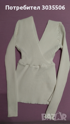 Нова бяла блузка без размер , снимка 1