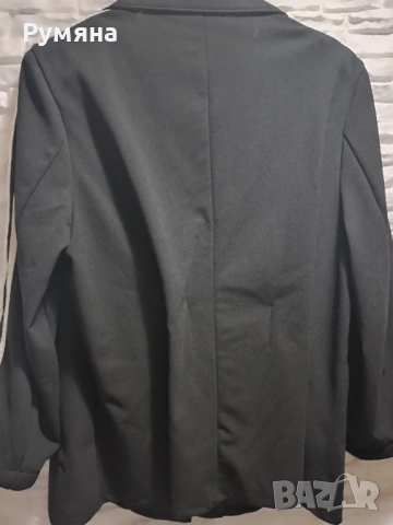 Уникално Дамско сако бели кантове, снимка 3 - Сака - 52114922