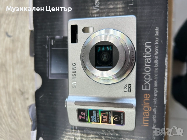 Фотоапарат Samsung L74 WIde Бял, без батерия, снимка 2 - Фотоапарати - 53159767
