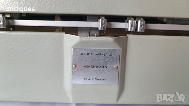 Стара пишеща машина Olympia COLORTIP - 1960" год., снимка 6 - Антикварни и старинни предмети - 53162680