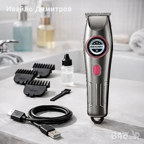 МАШИНКА ЗА ПОДСТРИГВАНЕ И ОФОРМЯНЕ GEEMY GM-8020 (ZERO CUT), снимка 2 - Машинки за подстригване - 56072803