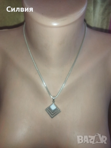 Масивна сребърна верижка тип змия печат925, снимка 3 - Колиета, медальони, синджири - 51624016