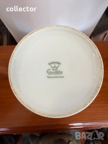 Баварска порцеланова ваза Creidlitz. №7756, снимка 7 - Антикварни и старинни предмети - 52822043