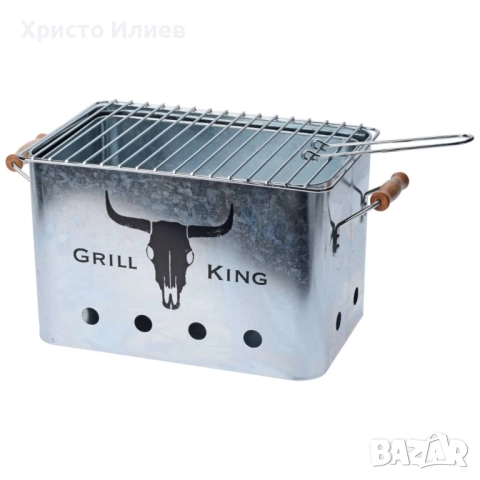 Барбекю с дървени дръжки скара BBQ, снимка 4 - Барбекюта - 51902786