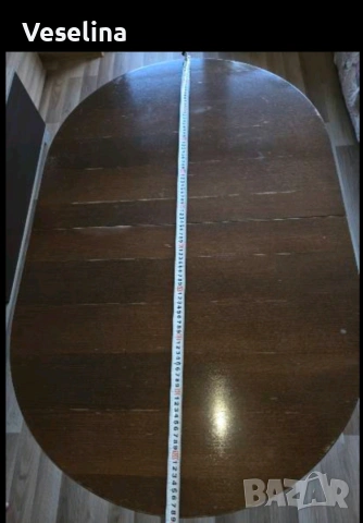 Трапезарна маса разтегателна 132/69/76 см, снимка 6 - Маси - 53304342