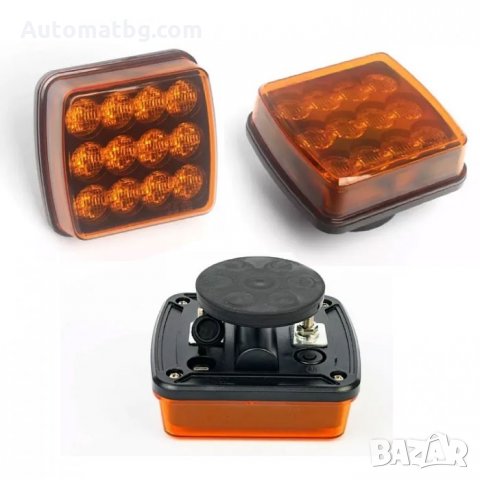 Безжична аварийна лампа Automat, Магнитна сигнална лампа, LED, Блиц, Оранжева светлина, снимка 6 - Аксесоари и консумативи - 35794502