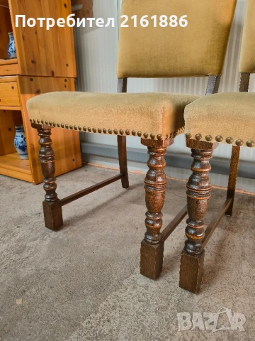 Два дъбови трапезни стола , снимка 2 - Столове - 50654684