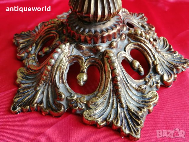 Много Голям БАРОКОВ Свещник , Фигура , Статуя, снимка 3 - Антикварни и старинни предмети - 40504673