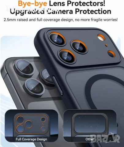 Матов MAGSAFE Кейс за Apple iPhone 17 Pro / Max, снимка 9 - Калъфи, кейсове - 52554217