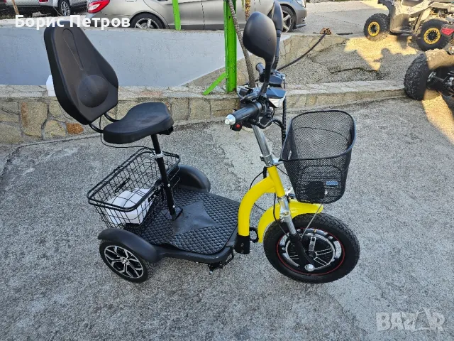 Електрическа триколка VOLT ELECTRIC A3 Traffic 750W YELLOW, снимка 4 - Мотоциклети и мототехника - 48884426