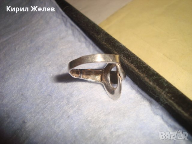 ЕЛЕГАНТЕН СРЕБЪРЕН ПРЪСТЕН СРЕБРО 925 ЮВЕЛИРНА РЪЧНА АРТ НУВО ИЗРАБОТКА АНГЛИЯ 26218, снимка 10 - Пръстени - 35996609