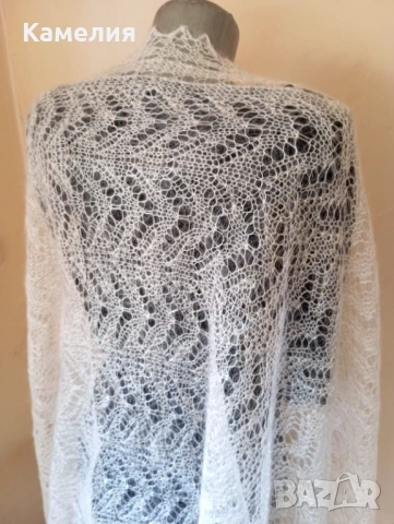 Шал от кози пух , снимка 5 - Шалове - 53211888