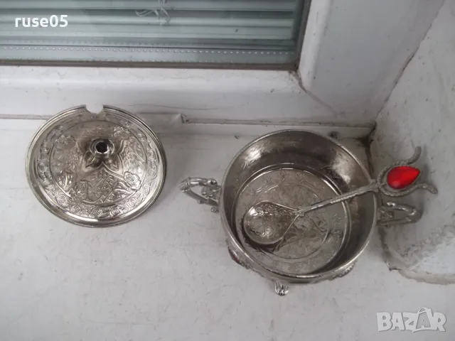 Захарница метална - 1, снимка 5 - Други ценни предмети - 49653581