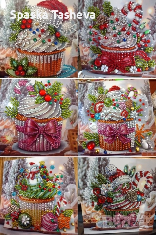 Коледни диамантени картички , снимка 6 - Други - 52764242