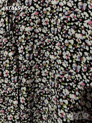 Страхотна голяма дамска рокля/туника тип риза на цветя (размер 2ХЛ), снимка 2 - Рокли - 53177916