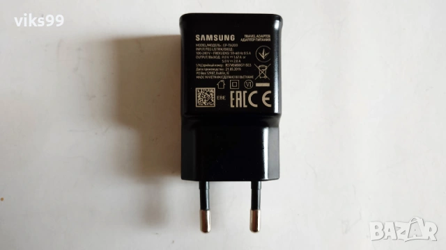 Оригинално зарядно Samsung EP-TA200 + Кабел, снимка 3 - Оригинални зарядни - 53735063