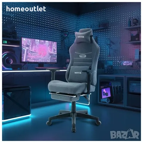 ПРОМОЦИЯ Ергономичен геймърски стол WOTSTA HH-311-LIGHT GRAY, снимка 2 - Столове - 50095105