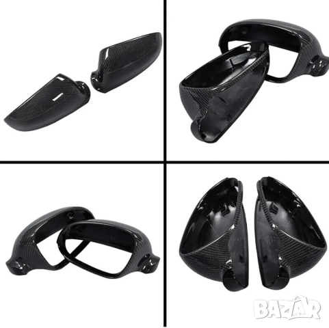 К-кт карбонови капаци за странични огледала за VW Golf MK5 / MK6, снимка 5 - Аксесоари и консумативи - 52565670