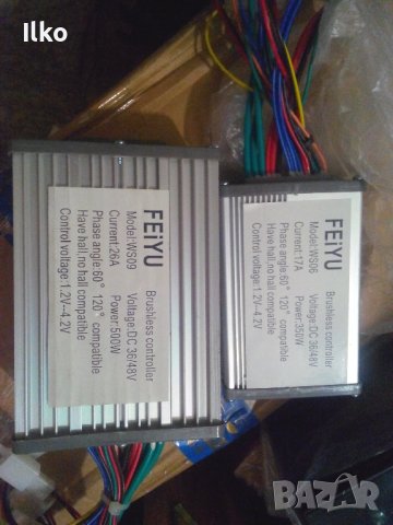 Контролер синусоидален FOC 36V 48V 350W 500W за безчетков мотор, снимка 4 - Велосипеди - 41959044