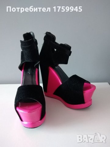 Страхотни дамски обувки на висока платформа , снимка 4 - Сандали - 35900323