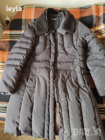 дамско дълго шушляково палто ново