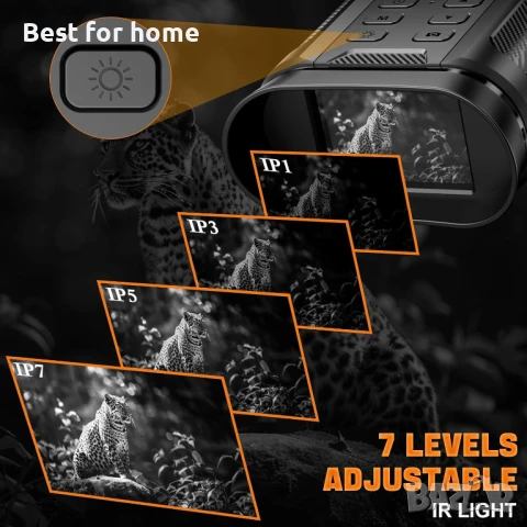 Цифров инфрачервен бинокъл за нощно виждане с нощен мерник до 300 м с 32GB карта, снимка 5 - Друга електроника - 51138338