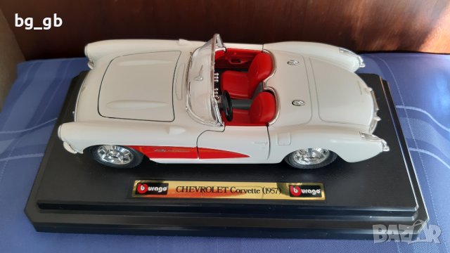 CHEVROLET CORVETTE (1957) BURAGO 1/24, снимка 3 - Колекции - 44160056