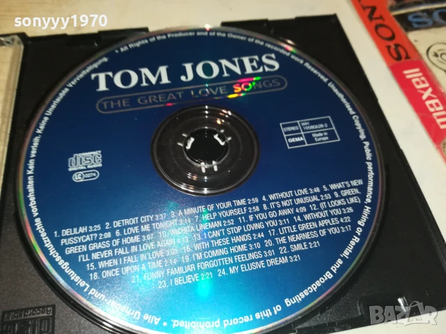 TOM JONES CD 0708251015, снимка 7 - CD дискове - 51282373