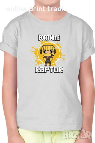 Детска тениска Фортнайт Fortnite Raptor 03, снимка 4 - Детски тениски и потници - 48524273