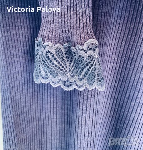 Скъпа нежна блуза меринос и коприна  Швейцария, снимка 5 - Блузи с дълъг ръкав и пуловери - 42507685