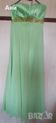 НАМАЛЕНА вечерна, елегантна рокля - S-M, снимка 2 - Рокли - 51780230