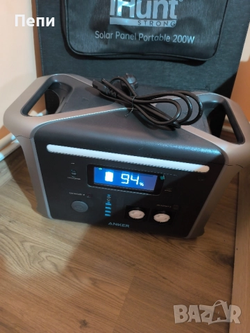 Преносима зарядна станция Anker 757 + Слънчев панел iHunt Solar 200 w.