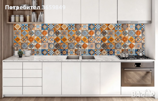 Гръб за кухня от 8 мм МДФ с принт, снимка 14 - Кухни - 50300047