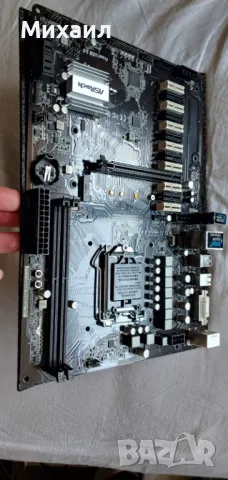  ASRock H110 Pro BTC+ 13GPU Mining Motherboard, Дъно майнинг - ново, снимка 1