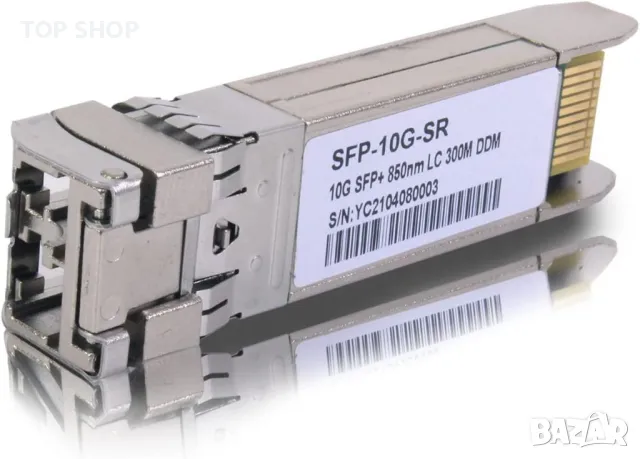 toolco 2 броя 10G Sfp LC MMF300m 10GBase-SR SFP+ трансивър, 10G 850nm MMF, до 300 метра, снимка 4 - Друга електроника - 49509118