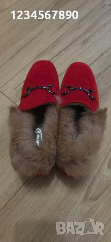 Мокасинис с естествен косъм , снимка 9 - Дамски ежедневни обувки - 52374941