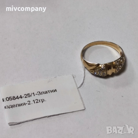 Златен пръстен 2.12гр., снимка 4 - Пръстени - 52692300