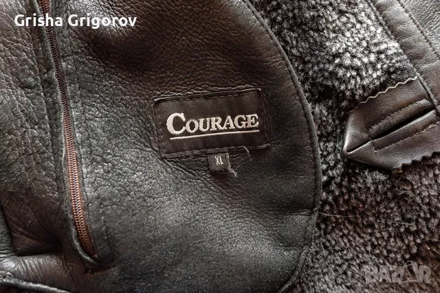 Мъжко кожено палто Courage, снимка 4 - Палта - 47320242