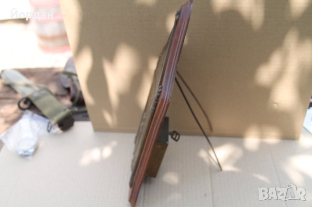 Европейска икона с латерна и дърво с месинг, снимка 6 - Антикварни и старинни предмети - 41855826