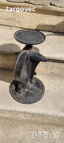 старинен професионален кухненски кантар везна чугун и бронз, снимка 6 - Антикварни и старинни предмети - 53855256