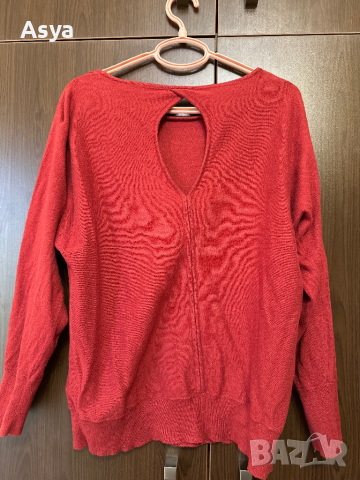 Блуза с изрязан гръб, снимка 6 - Блузи с дълъг ръкав и пуловери - 44807249