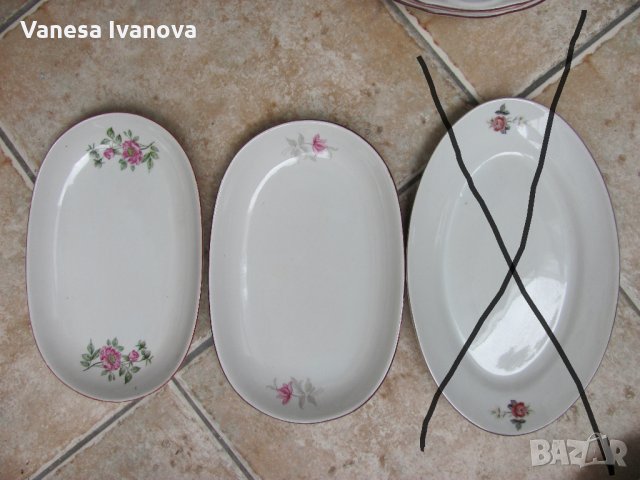 Чинии елипси порцелан по 4 лв., снимка 2 - Чинии - 34444658