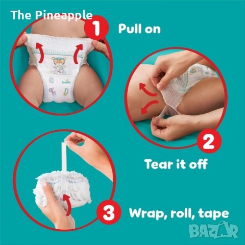 Английски памперси Pampers baby dry pants/гащички 9 ка /40бр в пакет, снимка 5 - Пелени, памперси - 52623952