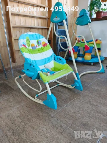 бебешка мултифункционална люлка Fisher-Price 3-in-1 Swing 'N Rocker., снимка 6 - Детски люлки - 56194192