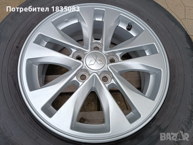 Лети джанти 16ки 5х114.3 Mitsubishi + летни гуми 215/70/16 Yokohama, снимка 7 - Гуми и джанти - 52594919
