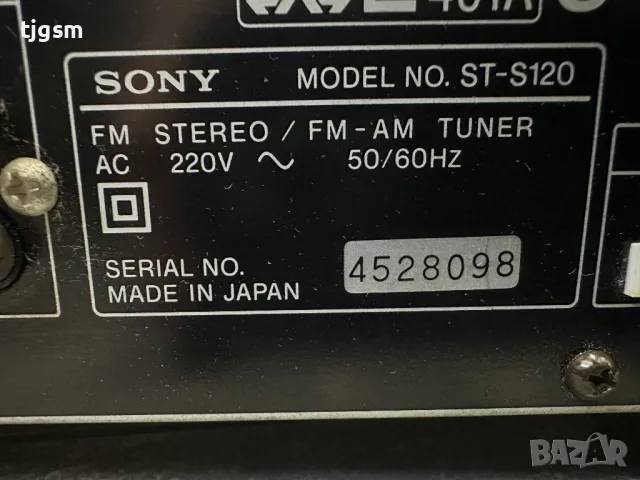 Sony ST-S120 FM HIFI Stereo FM-AM Tuner, Made in Japan, снимка 8 - Декове - 42656297