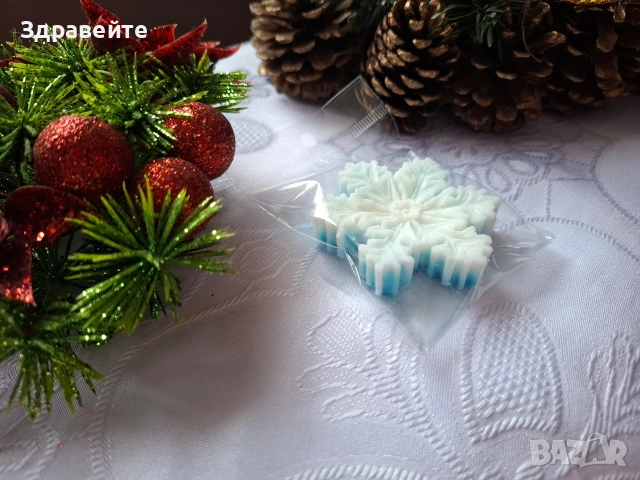 Коледни глицеринови сапунчета за подаръци, снимка 10 - Декорация за дома - 52634405