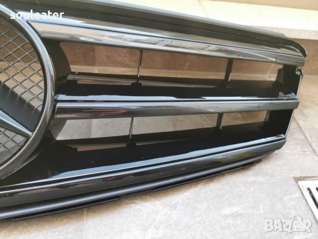 Решетка/маска с емблема тип AVANTGARDE FULL BLACK за Mercedes W204, снимка 3 - Части - 50801049