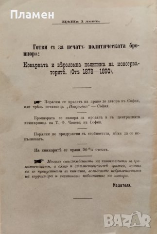 Радославовъ и неговата политика Димитъръ Христовъ /1894/, снимка 4 - Антикварни и старинни предмети - 42357455
