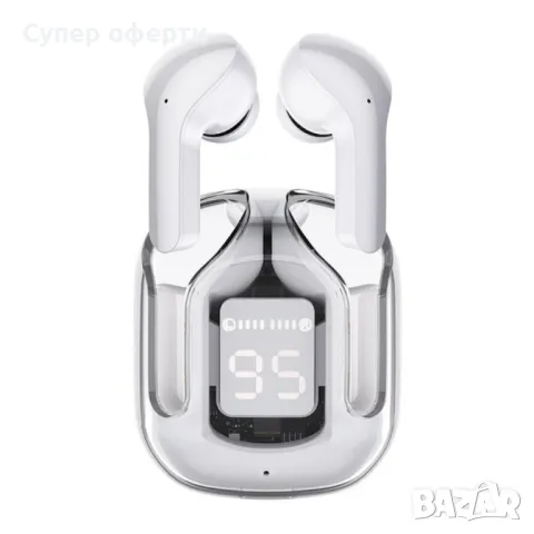 Безжични Bluetooth слушалки с LED дисплей и вграден микрофон, снимка 4 - Bluetooth слушалки - 49099344